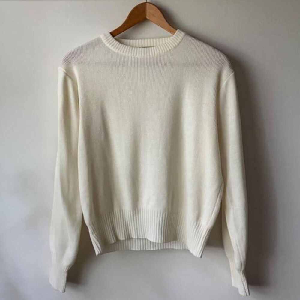 70s Sears ivory crewneck sweater